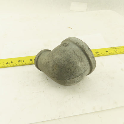 2" to 1" NPT 90° Reducing Elbow Galvanized Iron Pipe Schedule 40 USA
