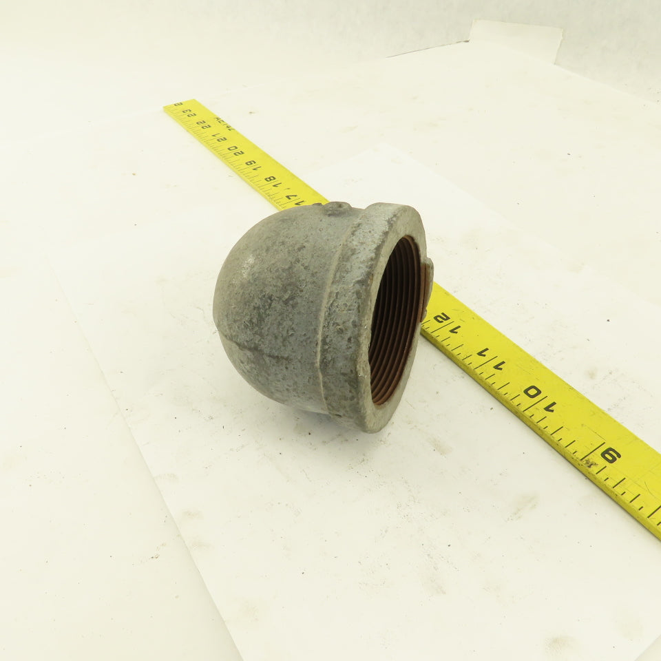 2" to 1" NPT 90° Reducing Elbow Galvanized Iron Pipe Schedule 40 USA