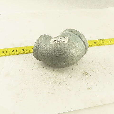 Anvil 2" to 1-1/2" NPT 90° Reducing Elbow Galvanized Iron Pipe Schedule 40 USA