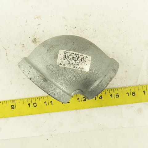 Anvil 2" to 1-1/2" NPT 90° Reducing Elbow Galvanized Iron Pipe Schedule 40 USA