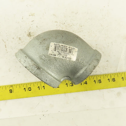 Anvil 2" to 1-1/2" NPT 90° Reducing Elbow Galvanized Iron Pipe Schedule 40 USA