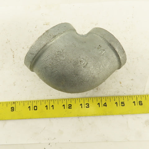 Anvil 2" to 1-1/2" NPT 90° Reducing Elbow Galvanized Iron Pipe Schedule 40 USA