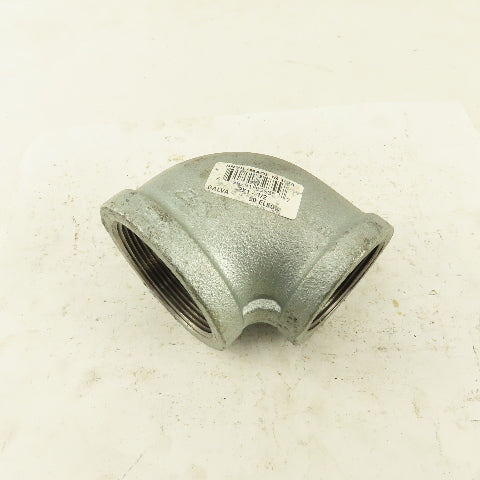 Anvil 2" to 1-1/2" NPT 90° Reducing Elbow Galvanized Iron Pipe Schedule 40 USA