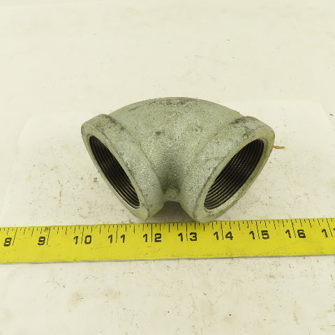 Ward 2" NPT 90° Elbow Galvanized Iron Pipe Schedule 40 USA