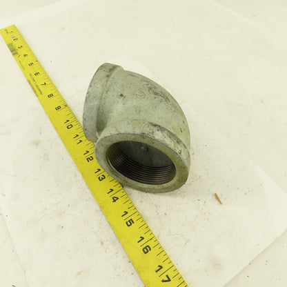 Ward 2" NPT 90° Elbow Galvanized Iron Pipe Schedule 40 USA