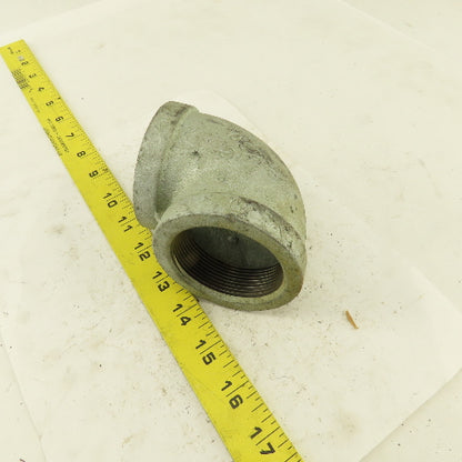 Ward 2" NPT 90° Elbow Galvanized Iron Pipe Schedule 40 USA