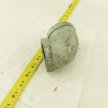Ward 2" NPT 90° Elbow Galvanized Iron Pipe Schedule 40 USA