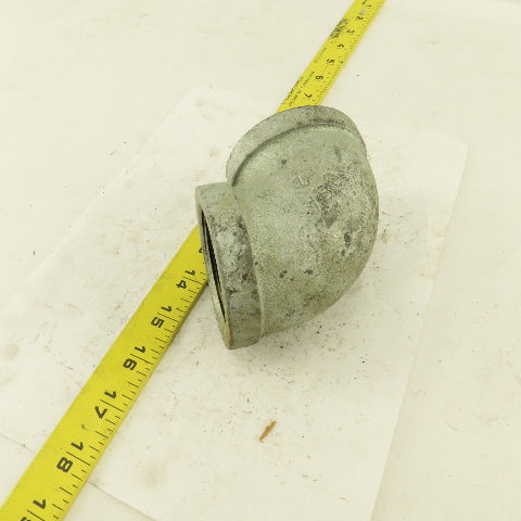 Ward 2" NPT 90° Elbow Galvanized Iron Pipe Schedule 40 USA