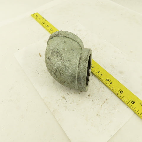 Ward 2" NPT 90° Elbow Galvanized Iron Pipe Schedule 40 USA