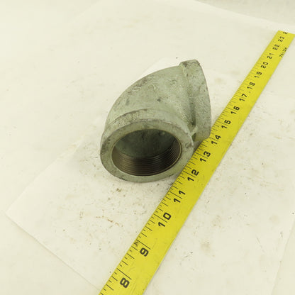 Ward 2" NPT 90° Elbow Galvanized Iron Pipe Schedule 40 USA