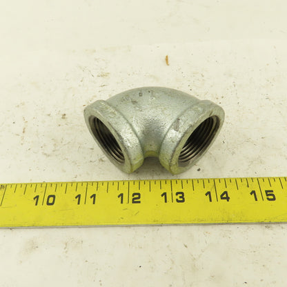 1" NPT 90° Elbow Galvanized Iron Pipe Schedule 40 Lot of 9