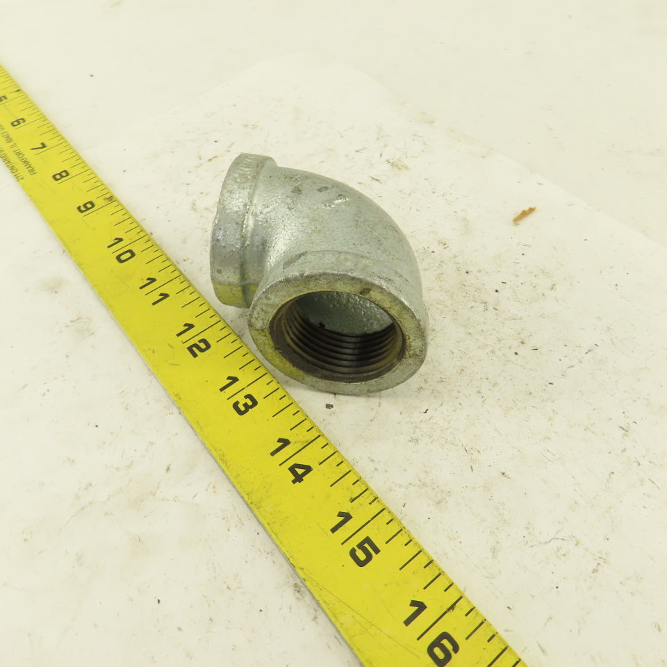 1" NPT 90° Elbow Galvanized Iron Pipe Schedule 40 Lot of 9
