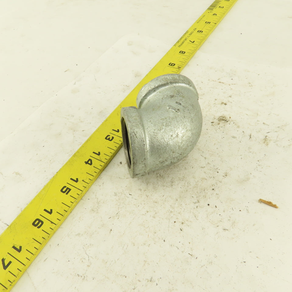 1" NPT 90° Elbow Galvanized Iron Pipe Schedule 40 Lot of 9
