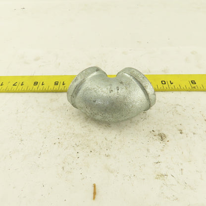 1" NPT 90° Elbow Galvanized Iron Pipe Schedule 40 Lot of 9