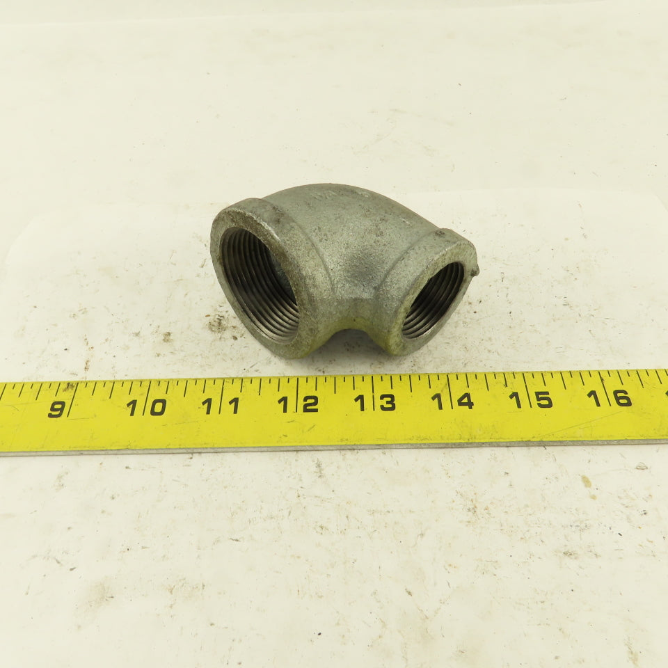 Anvil 1-1/4" to 1" NPT 90° Reducing Elbow Galvanized Iron Pipe Schedule 40