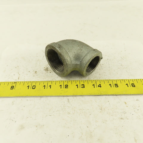 Anvil 1-1/4" to 1" NPT 90° Reducing Elbow Galvanized Iron Pipe Schedule 40