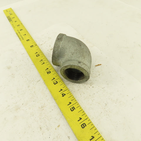 Anvil 1-1/4" to 1" NPT 90° Reducing Elbow Galvanized Iron Pipe Schedule 40