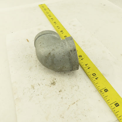 Anvil 1-1/2" to 1-1/4" NPT 90° Reducing Elbow Galvanized Iron Pipe Schedule 40