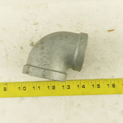 Anvil 1-1/2" to 1-1/4" NPT 90° Reducing Elbow Galvanized Iron Pipe Schedule 40