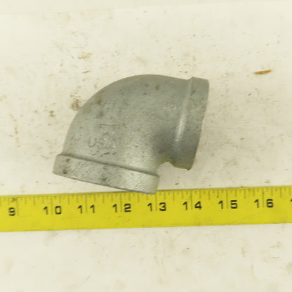 Anvil 1-1/2" to 1-1/4" NPT 90° Reducing Elbow Galvanized Iron Pipe Schedule 40