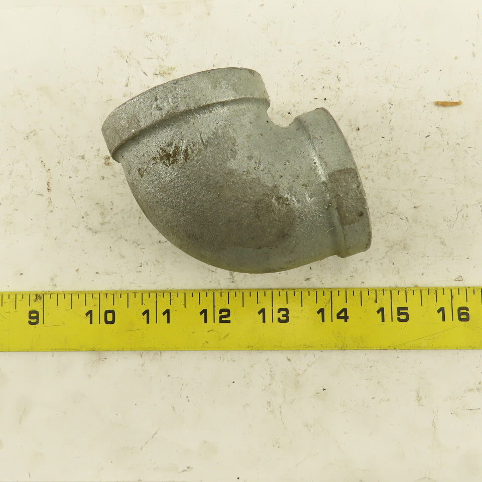 Anvil 1-1/2" to 1-1/4" NPT 90° Reducing Elbow Galvanized Iron Pipe Schedule 40