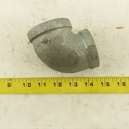 Anvil 1-1/2" to 1-1/4" NPT 90° Reducing Elbow Galvanized Iron Pipe Schedule 40