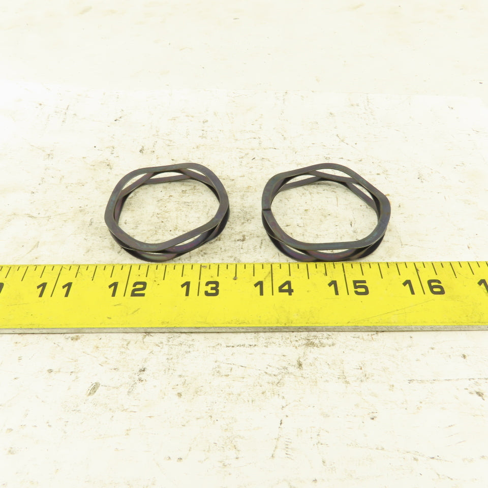 Smalley C200-M1 2" OD Straight Coil Compression Wave Spring Lot Of 2