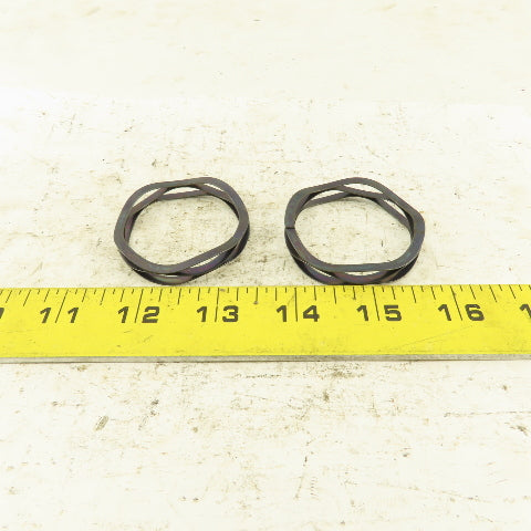 Smalley C200-M1 2" OD Straight Coil Compression Wave Spring Lot Of 2