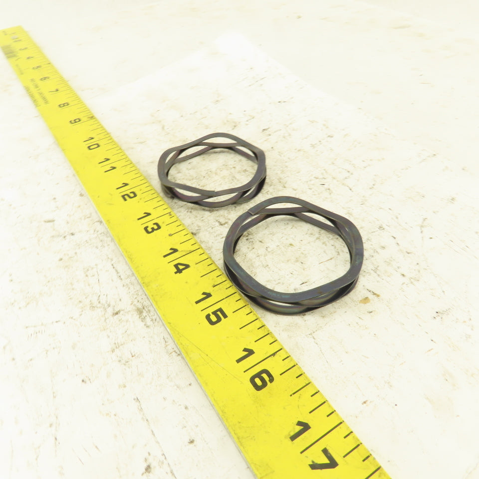 Smalley C200-M1 2" OD Straight Coil Compression Wave Spring Lot Of 2