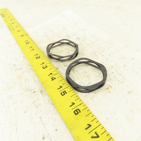 Smalley C200-M1 2" OD Straight Coil Compression Wave Spring Lot Of 2