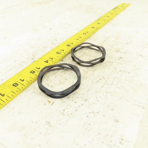 Smalley C200-M1 2" OD Straight Coil Compression Wave Spring Lot Of 2