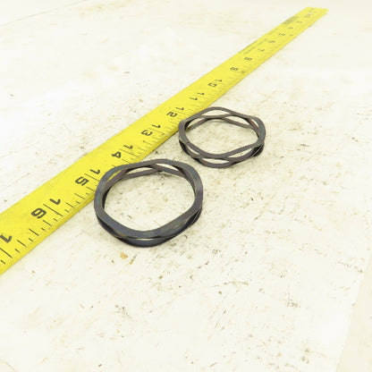 Smalley C200-M1 2" OD Straight Coil Compression Wave Spring Lot Of 2