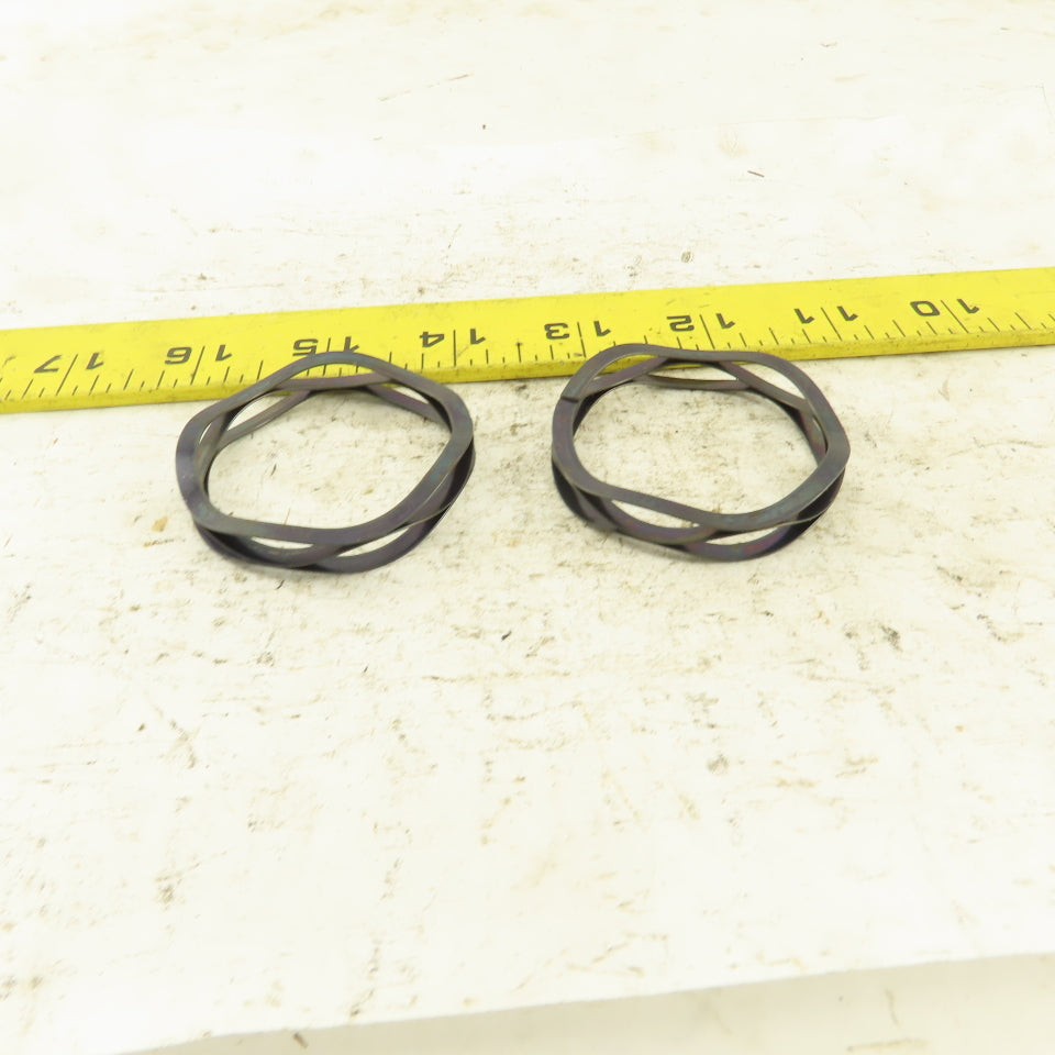 Smalley C200-M1 2" OD Straight Coil Compression Wave Spring Lot Of 2