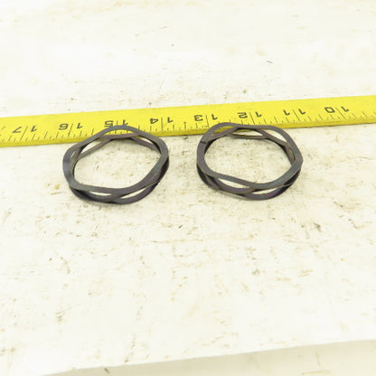 Smalley C200-M1 2" OD Straight Coil Compression Wave Spring Lot Of 2