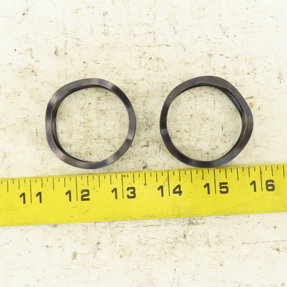 Smalley C200-M1 2" OD Straight Coil Compression Wave Spring Lot Of 2