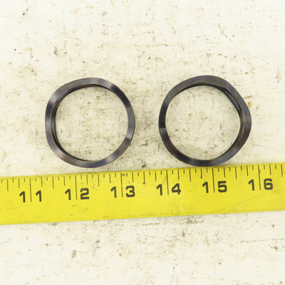 Smalley C200-M1 2" OD Straight Coil Compression Wave Spring Lot Of 2