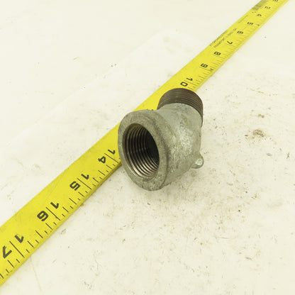 1" NPT 45° Street Elbow Galvanized Iron Pipe Schedule 40 USA