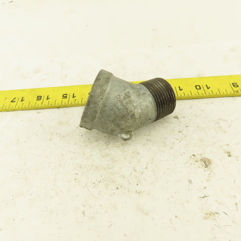 1" NPT 45° Street Elbow Galvanized Iron Pipe Schedule 40 USA
