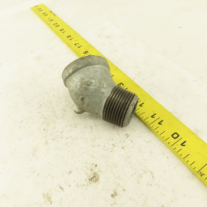 1" NPT 45° Street Elbow Galvanized Iron Pipe Schedule 40 USA