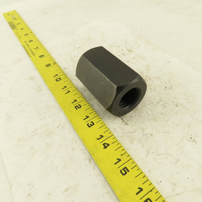 1"-8 Threaded Rod Coupling Nut 2-1/2" Wide Black Oxide
