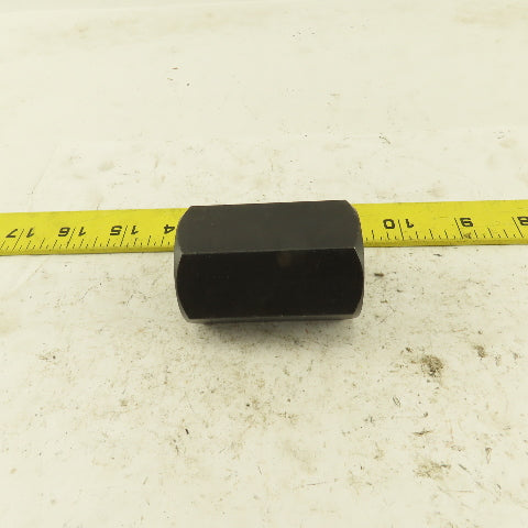 1"-8 Threaded Rod Coupling Nut 2-1/2" Wide Black Oxide