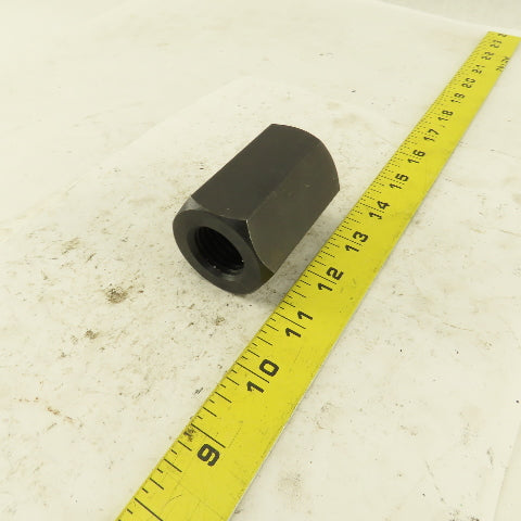 1"-8 Threaded Rod Coupling Nut 2-1/2" Wide Black Oxide