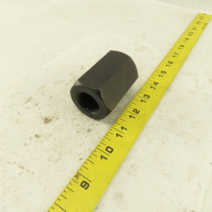 1"-8 Threaded Rod Coupling Nut 2-1/2" Wide Black Oxide