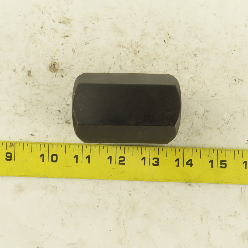 1"-8 Threaded Rod Coupling Nut 2-1/2" Wide Black Oxide