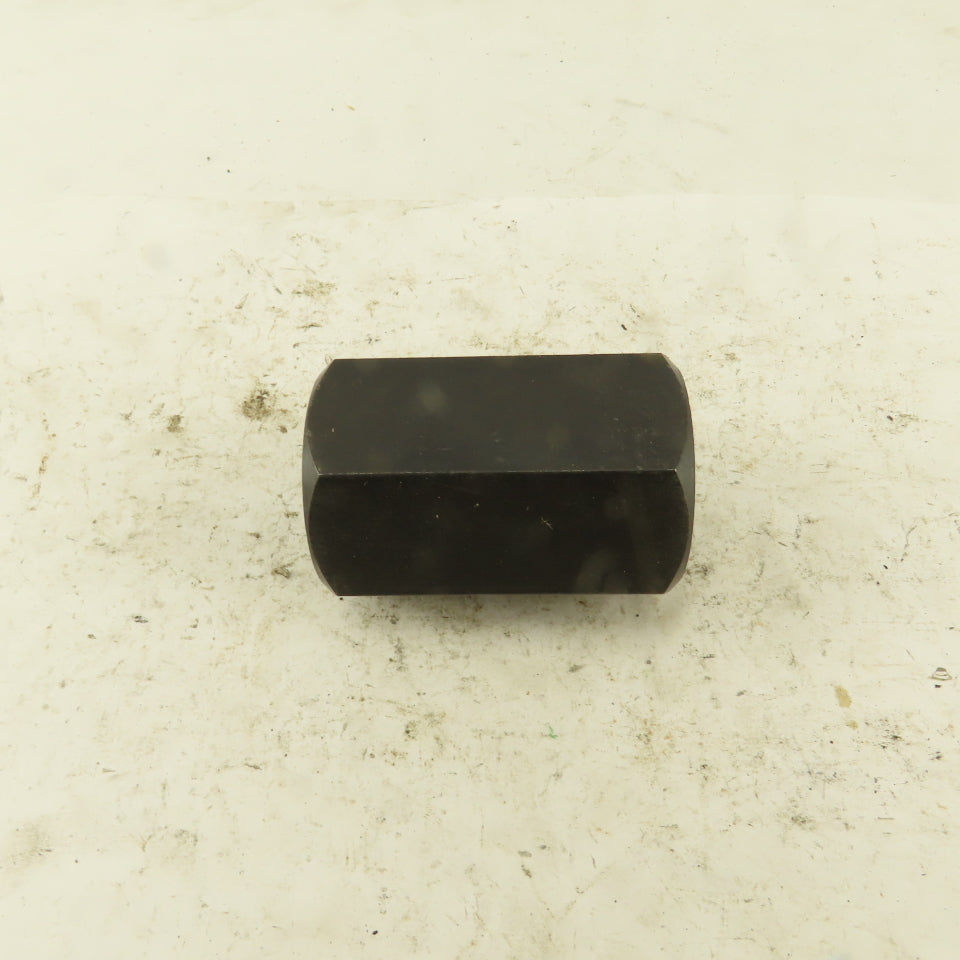 1"-8 Threaded Rod Coupling Nut 2-1/2" Wide Black Oxide