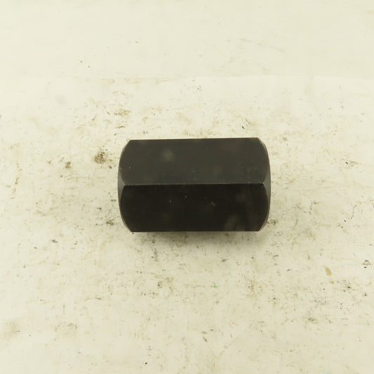 1"-8 Threaded Rod Coupling Nut 2-1/2" Wide Black Oxide