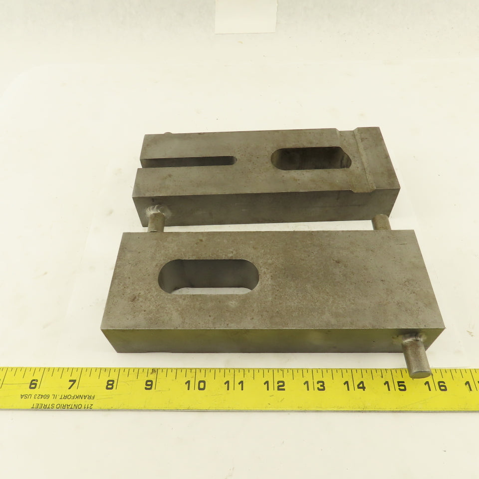 Custom Fab Slotted Heel Hold Down Strap Clamp 8-1/4" x 3" Lot Of 2
