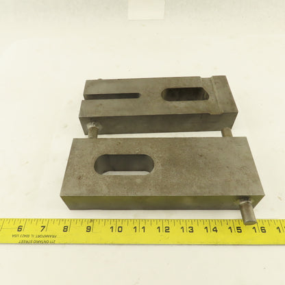 Custom Fab Slotted Heel Hold Down Strap Clamp 8-1/4" x 3" Lot Of 2