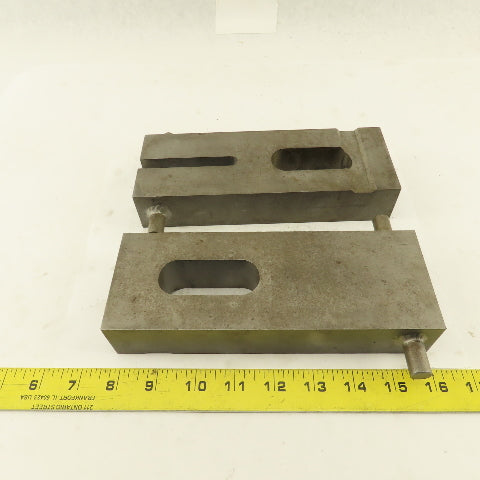Custom Fab Slotted Heel Hold Down Strap Clamp 8-1/4" x 3" Lot Of 2