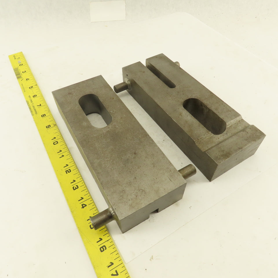 Custom Fab Slotted Heel Hold Down Strap Clamp 8-1/4" x 3" Lot Of 2